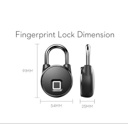 Qleung S502 Fingerprint  Waterproof IP65 Tuya BLE APP Padlock Digital Fingerprint Smart Door Lock