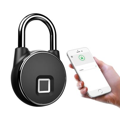 Qleung S502 Fingerprint  Waterproof IP65 Tuya BLE APP Padlock Digital Fingerprint Smart Door Lock