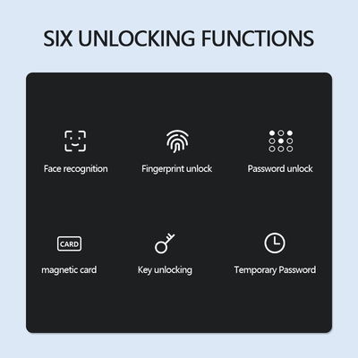 QL-S810Max Smart Door Lock With Face Fingerprint Palm Recognition Card Key Code APP For Home