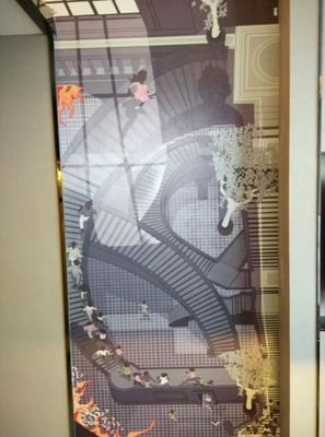 Hotel Doorplate Switch with 5 Years Warranty 130*230*7MM Size and Ceramic Panel for Touch Control