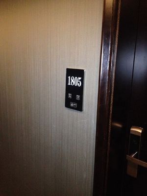 Hotel Doorplate Switch with 5 Years Warranty 130*230*7MM Size and Ceramic Panel for Touch Control