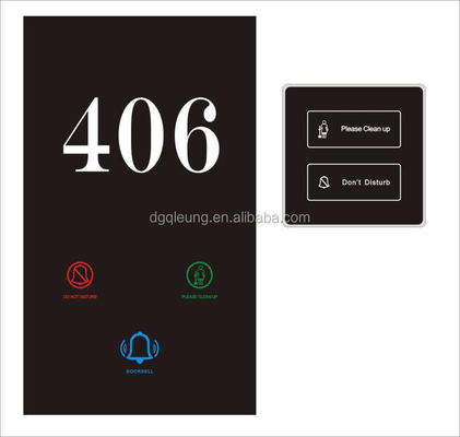 New Model LED Doorplate with LCD Screen 12V ~ 5V and 86 Bottom Box for Hotel Hospital Office