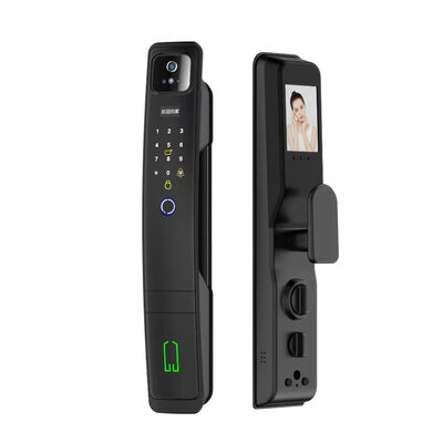 Qleung S924 Max Aluminum Alloy 3D Face Tuya APP Remote Control Password Key Code Biometric Fingerprint Automatic Smart Door Lock