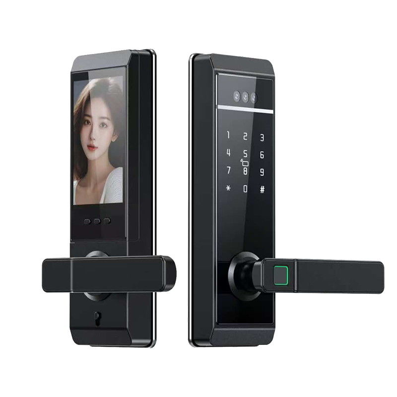 Qleung S810max Tuya Face Palm Fingerprint Password Card Key Unlock Tuya Remote Contronl Smart Home Door Lock