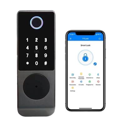 IP65 TTlock 블루투스 제어 문 잠금 바이오 메트릭 지문