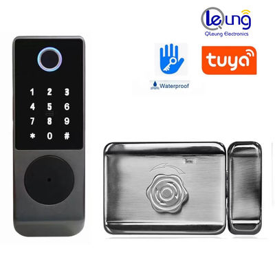 안전 블랙 TTLOCK 스마트 잠금 Tuya 지문 디지털 잠금 USB 포트