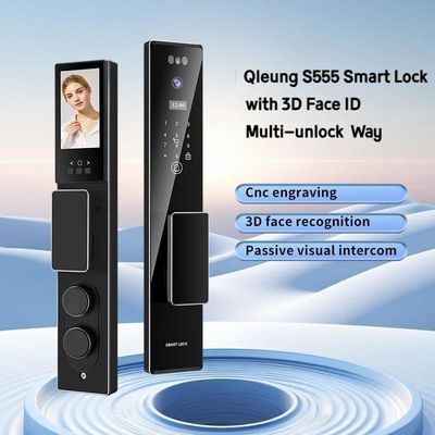 S555 스마트 홈 도어 잠금 카드 키 코드 Tuya Wifi 지문