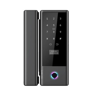 Qleung Glass G10s Tuya Wifi TTlock 앱 지문 코드 키 카드 스마트 홈 도어락
