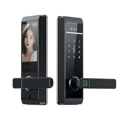 Qleung S810max 신규 디자인 Tuya 도어락 얼굴 손바닥 지문 비밀번호 카드 키 잠금 해제 Tuya 원격 제어 스마트 홈 도어락