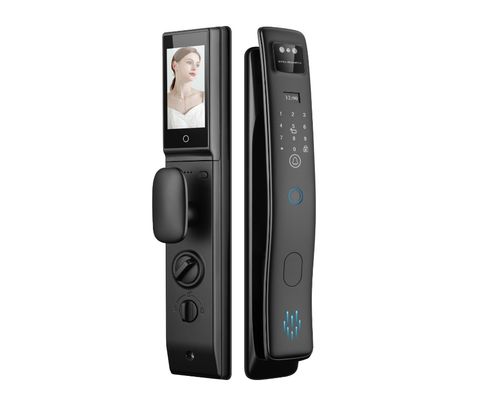 Qleung S958Max Tuya 문 잠금 카드 키 비밀번호 얼굴 지문 손바닥 인식 아파트 집
