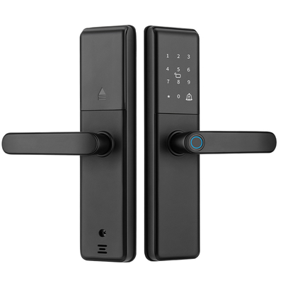 Qleung S851 스마트 홈 도어락 Tuya APP 원격 제어 지문 비밀번호 카드 키 잠금 해제