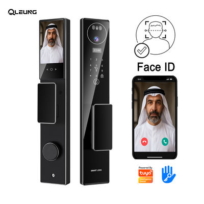 Qleung S555 Smart Door Lock with 7.4V 5000mAh Battery 40-110mm Door Thickness CNC Process Aluminum Alloy